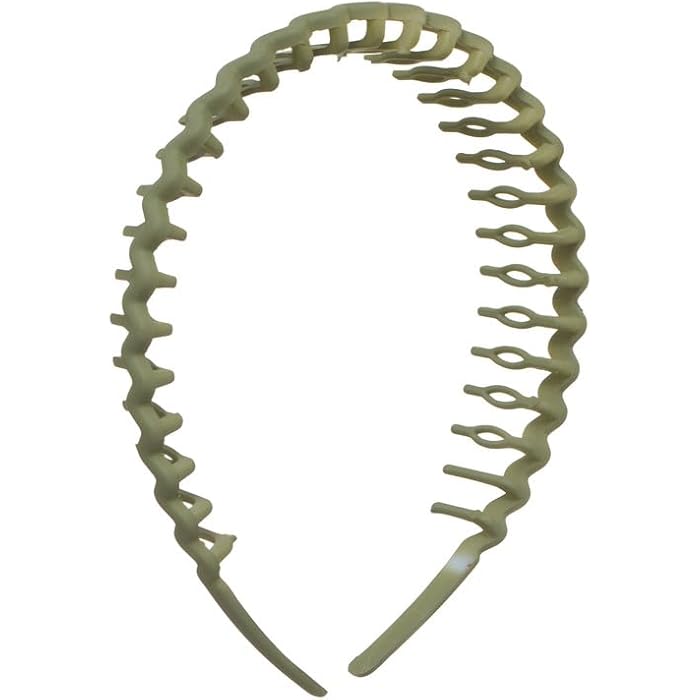 Plastic Comb Hair Bow for Girls, Olive, DR-A-TM-321 - Image 2
